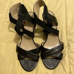 Adrienne Vittadini black high heel sandal